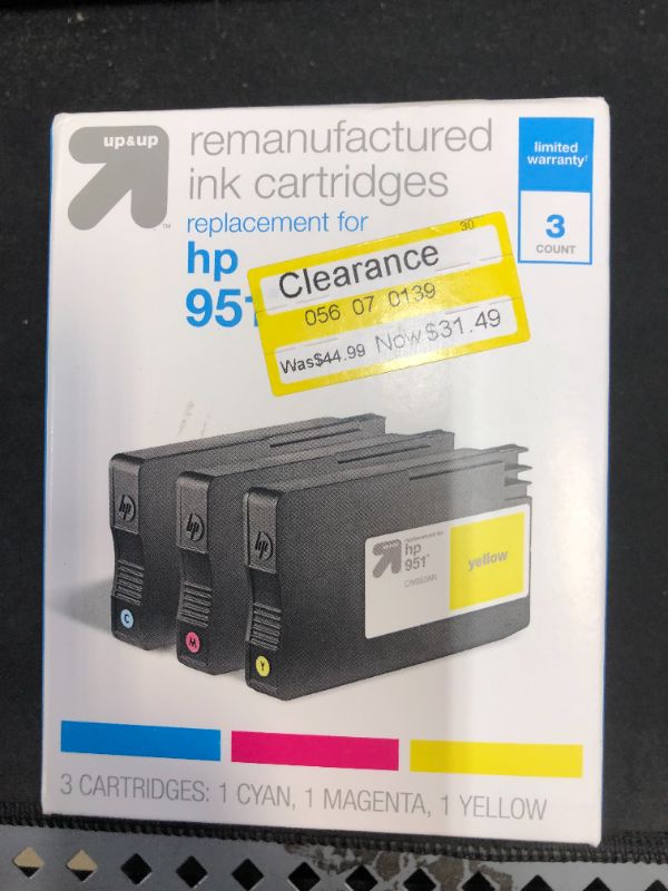 Photo 2 of up & up HP 951 CMY 3-Pk Replacement - Cyan, Magenta, Yellow