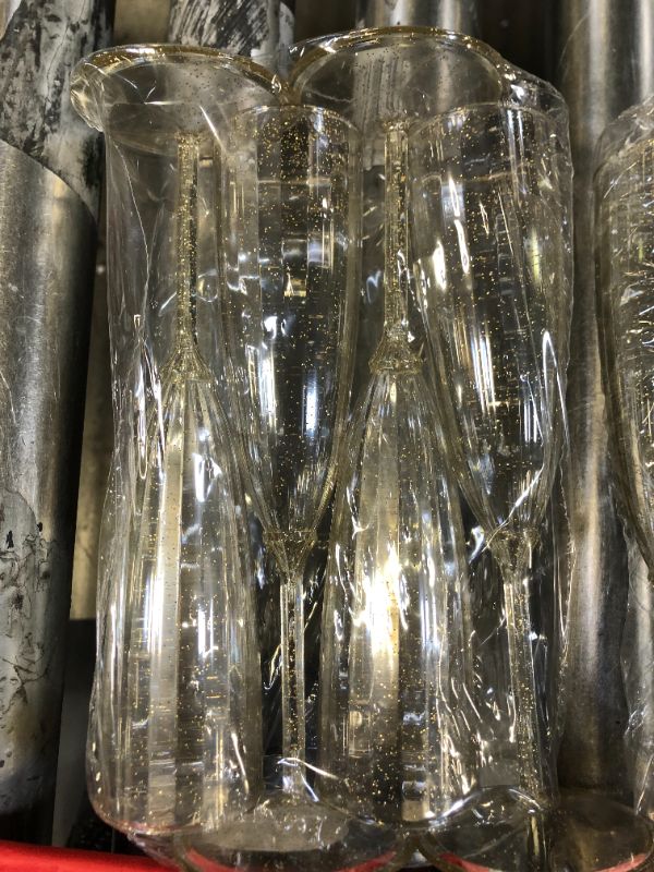 Photo 1 of 2 Pack 4ct Gold Champagne Flute - Spritz™
and Tissue Paper 20 Count