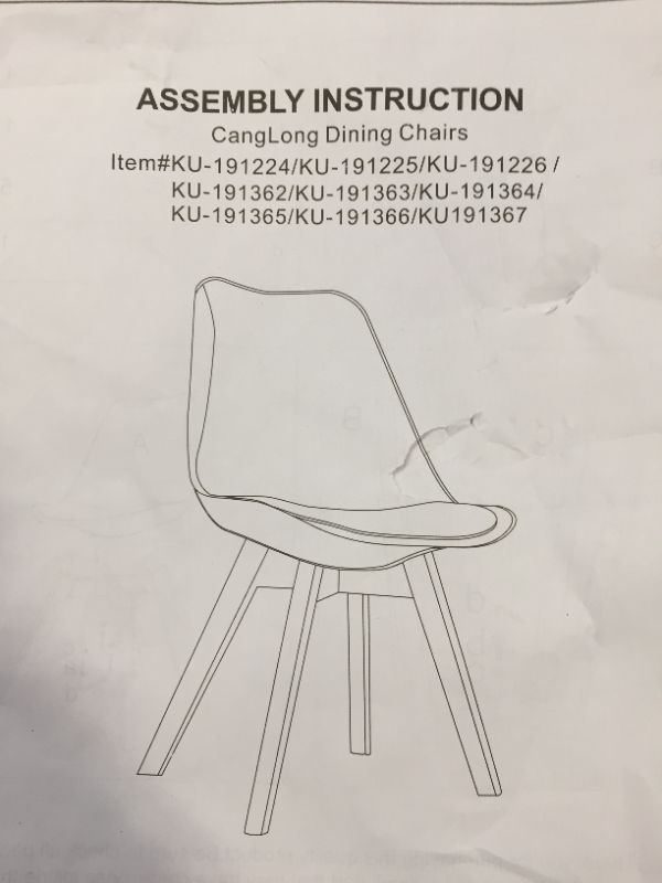 Photo 1 of 2 grey dining chairs set 