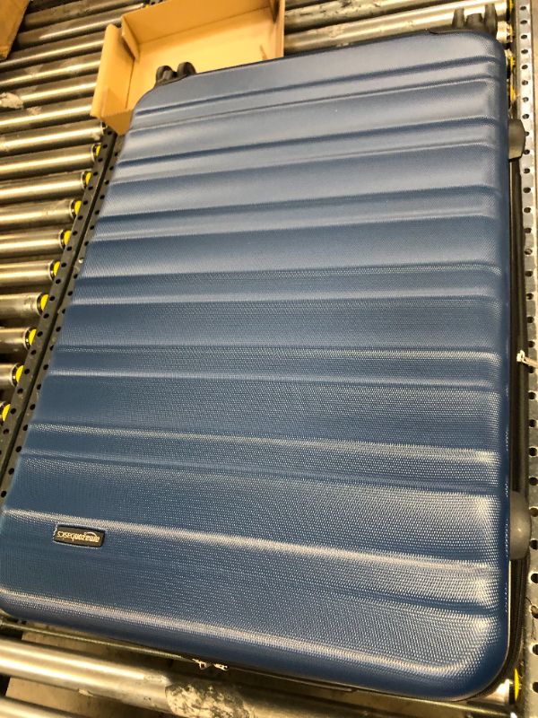 Photo 1 of Amazon Basics 2-Piece Set Hardside Spinner, Navy Blue (B074MDKZM7)