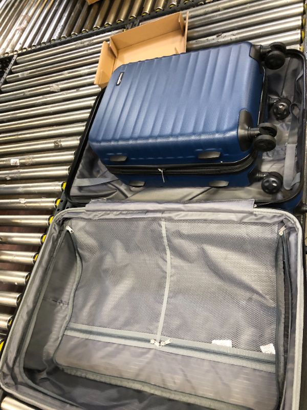 Photo 1 of Amazon Basics 2-Piece Set Hardside Spinner, Navy Blue (B074MDKZM7)