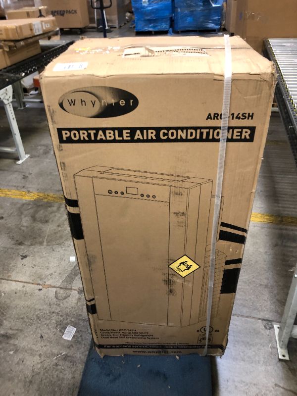 Photo 2 of Whynter ARC-14SH 14,000 BTU Dual Hose Portable Air Conditioner, Dehumidifier, Fan & Heater with Activated Carbon Filter Plus Storage Bag, Platinum Black