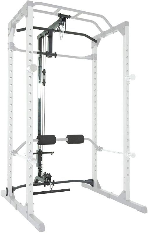 Photo 1 of Fitness Reality Squat Rack Power Cage with | Optional Lat Pulldown & Leg Holdown Attachment | Squat and Bench Rack Combos| Super Max 810 XLT | box 1 and 2 are in the unit 
