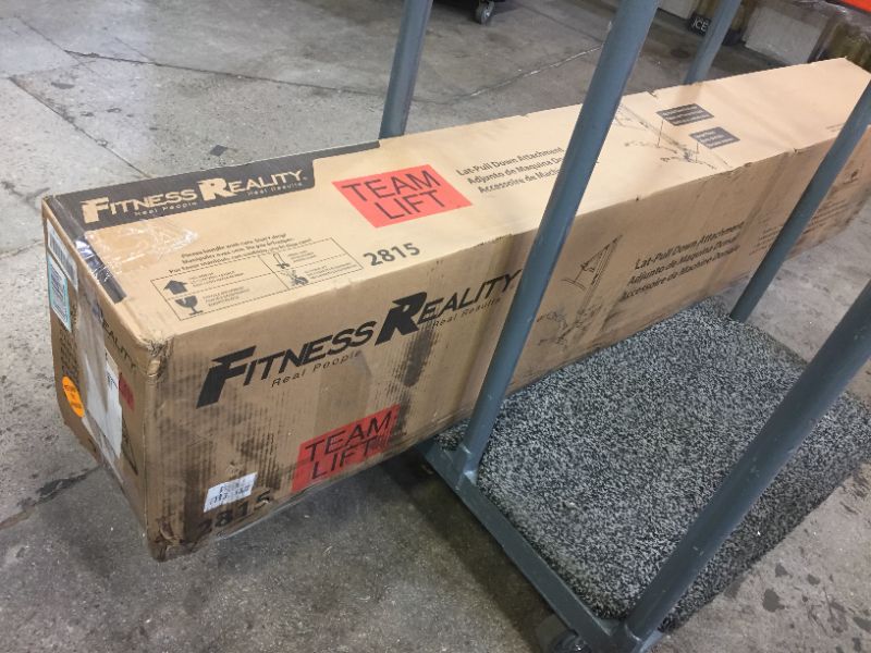 Photo 1 of Fitness Reality Squat Rack Power Cage with | Optional Lat Pulldown & Leg Holdown Attachment | Squat and Bench Rack Combos| Super Max 810 XLT | box 1 and 2 are in the unit 
