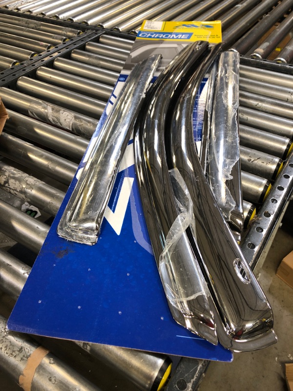 Photo 1 of Auto Ventshade AVS 684109 Chrome Ventvisor Side Window Deflector, 4-Piece Set for 2009-2018 Dodge Ram 1500 w/Crew Cab, 2010-2018 Ram 2500 & 3500 w/Crew & Mega Cab; 2019 Ram 1500 Classic Crew Cab
