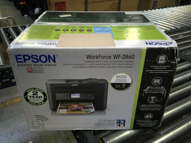 Photo 4 of Epson WF-2860 Workforce All-in-One Wireless Color Printer with Scanner, Copier, Fax, Ethernet, Wi-Fi Direct and NFC
