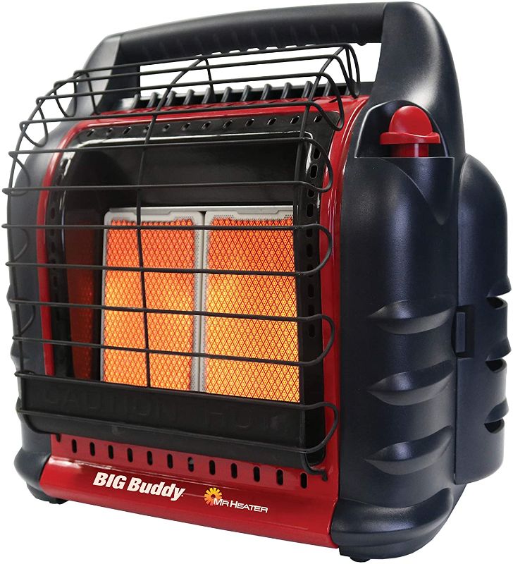 Photo 1 of Mr. Heater 18,000 BTU Portable Radiant Propane Big Buddy Heater, Multi
