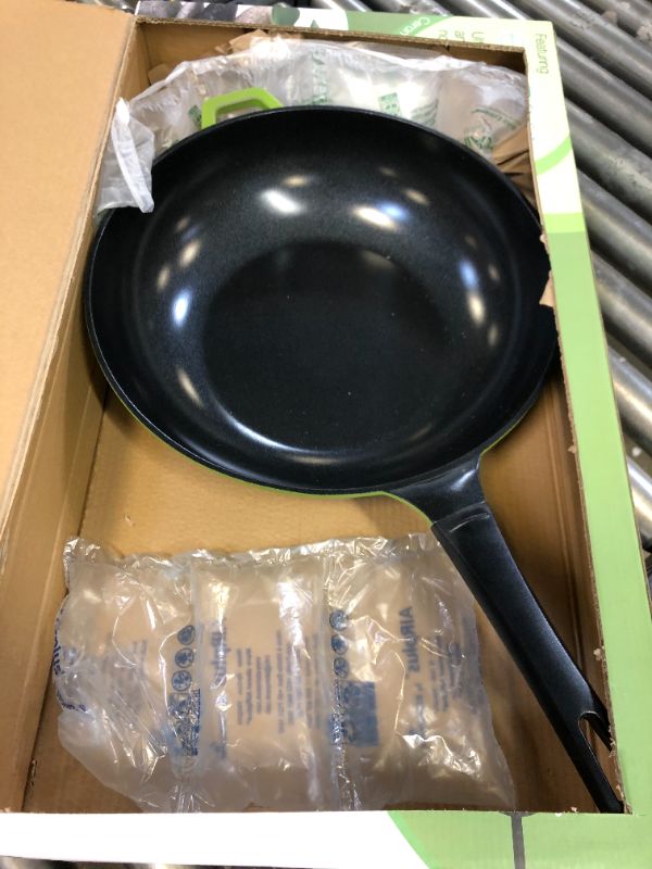 Photo 2 of 14" Green Earth Wok by Ozeri, with Smooth Ceramic Non-Stick Coating (100% PTFE and PFOA Free)
