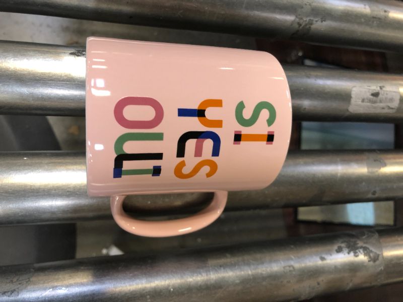 Photo 2 of 15oz Stoneware Si Yes Oui Mug - Room Essentials
