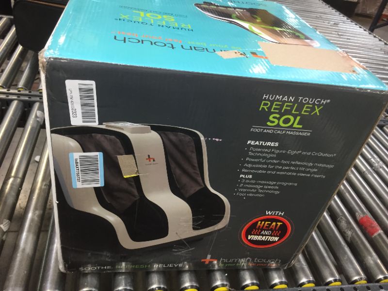 Photo 2 of Human Touch Reflex SOL Foot and Calf Massager, Black