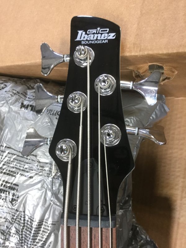 Photo 1 of Gio Ibanez 5 String Bass Guitar, Right, Mahogany Oil