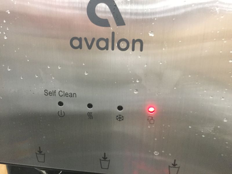 Photo 6 of Avalon Limited Edition Self Cleaning Water Cooler Water Dispenser - 3 Temperature Settings - Hot, Cold & Room Water, Durable Stainless Steel Construction, Bottom Loading DENTS ALL OVER