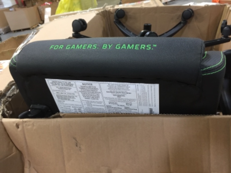 Photo 4 of Razer Iskur Gaming Chair: Ergonomic Lumbar Support System - Multi-Layered Synthetic Leather - High Density Foam Cushions - Engineered to Carry - Memory Foam Head Cushion - Black/Green
