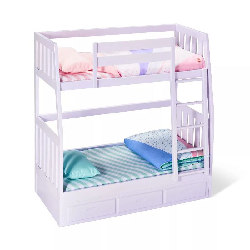 Photo 1 of Our Generation Bunk Beds for 18" Dolls - Lilac Dream Bunks
