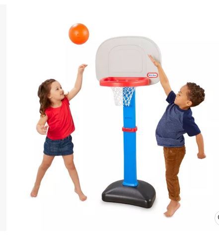 Photo 1 of Little Tikes Tot Sports Easy Score Round Backboard Basketball Set
