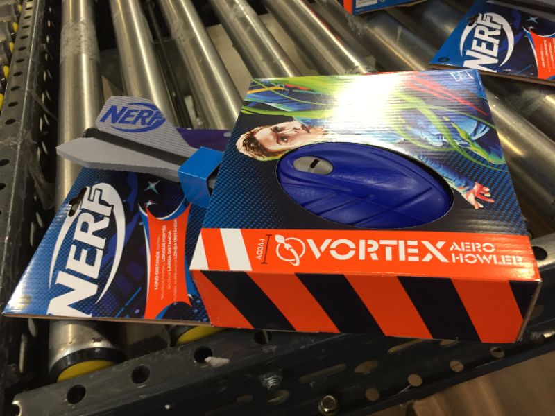 Photo 3 of Nerf Vortex Aero Howler Foam Ball, Classic Long-Distance Ball, Flight-Optimizing
