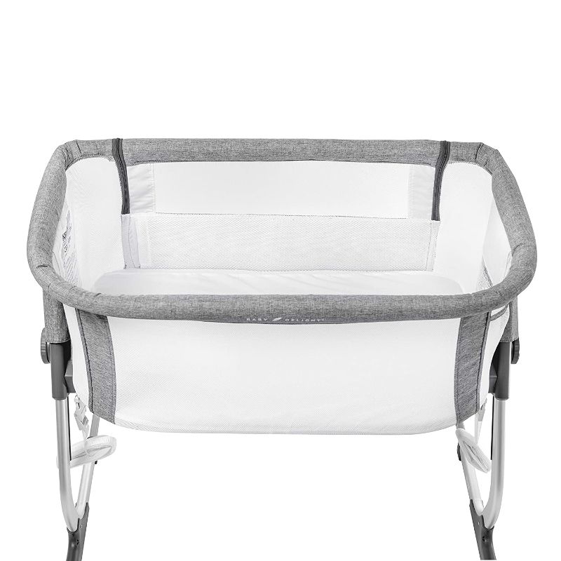 Photo 1 of Baby Delight Beside Me Dreamer Bassinet & Bedside Sleeper, Charcoal Tweed
