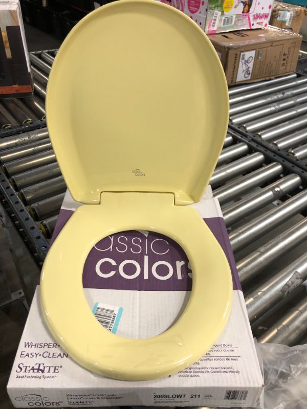 Photo 3 of Bemis 200SLOWT Lift-Off Plastic Round Slow-Close Toilet Seat, Available in Various Colors
