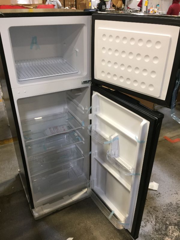 Photo 3 of RCA RFR741-BLACK Apartment Size Large Compact Refrigerator, 7.5, Black
** COUPLE DENTS AROUND **