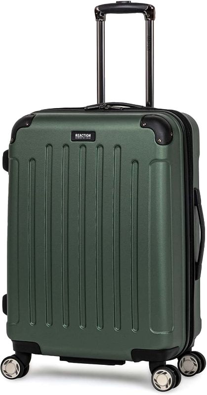 Photo 1 of Kenneth Cole Reaction Renegade 24” Check Size Luggage Lightweight Hardside Expandable 8-Wheel Spinner Travel Suitcase, Cilantro, inch
