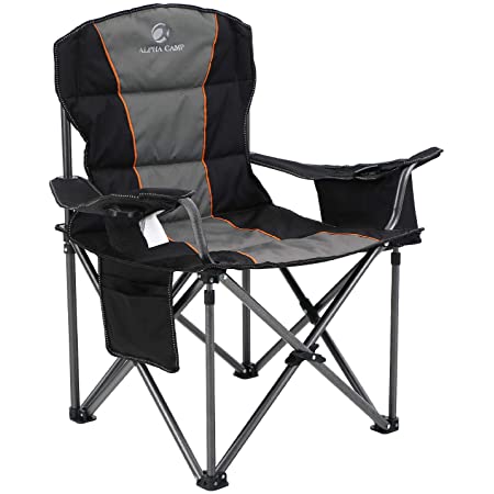 Photo 1 of Alpha Camp, Camping Folding Chair, Heavy Duty, Big Boy XL, with Cooler Bag