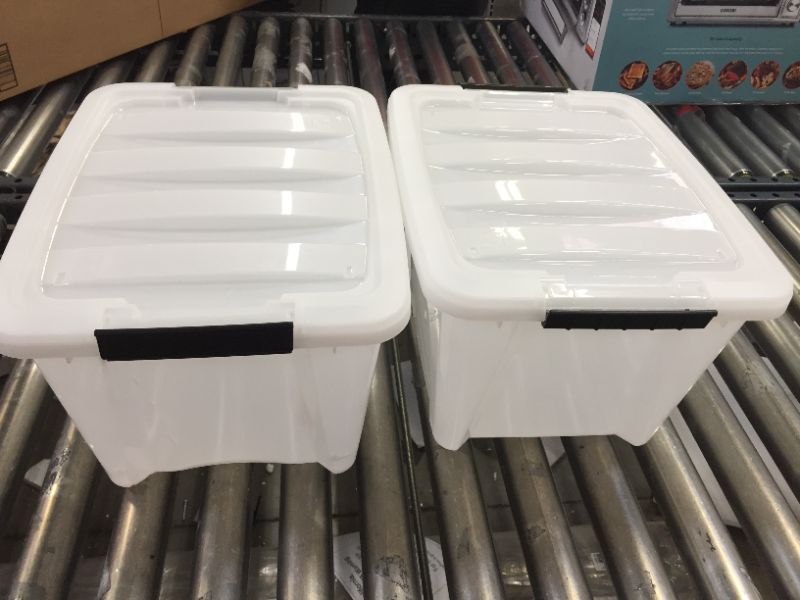 Photo 1 of 2 PC SMALL STORAGE CONTAINERS 