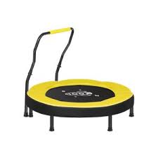 Photo 1 of Black & Yellow Mini Trampoline with Handlebar for Kids