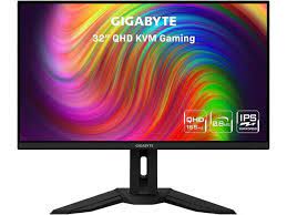 Photo 1 of GIGABYTE M32Q 32' 165Hz/170Hz(OC) 1440P QHD KVM Gaming Monitor, 2560 x 1440