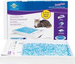 Photo 1 of ScoopFree Premium Unscented Non-Clumping Crystal Cat Litter Trays, 3 count