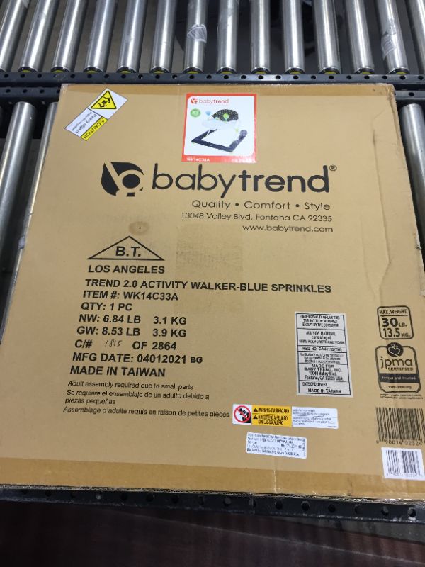 Photo 1 of Baby Trend 2.0 Activity Walker - Blue Sprinkles