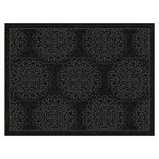Photo 1 of 3'x4' Damask Doormats Black - Multy Home LP