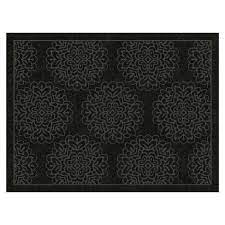 Photo 1 of 3'x4' Damask Doormats Black - Multy Home LP