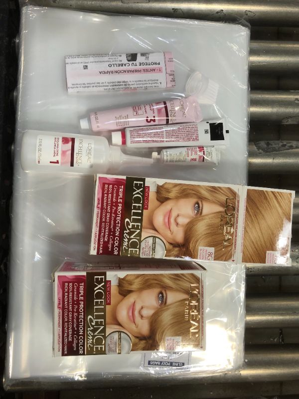 Photo 1 of 2 pack of L'Oreal Paris Excellence Créme Permanent Triple Protection Hair Color, 8G Medium