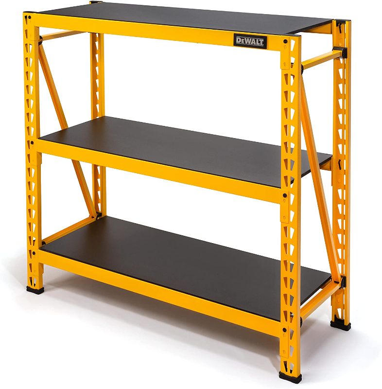 Photo 1 of Dewalt 4-Foot Tall, 3-Shelf Industrial Workshop/Garage Storage Rack, Total Capacity: 4,500 lb.
