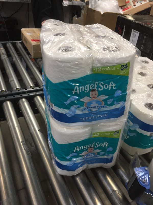Photo 2 of Angel Soft Toilet Paper with Fresh Linen Scented Tube, 12 Double Rolls, 214 2-Ply Sheets Per Roll
2PACK