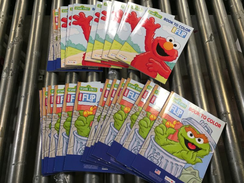 Photo 1 of 24PK CHILDRENS SESAME STREET FLIP COLORING BOOK