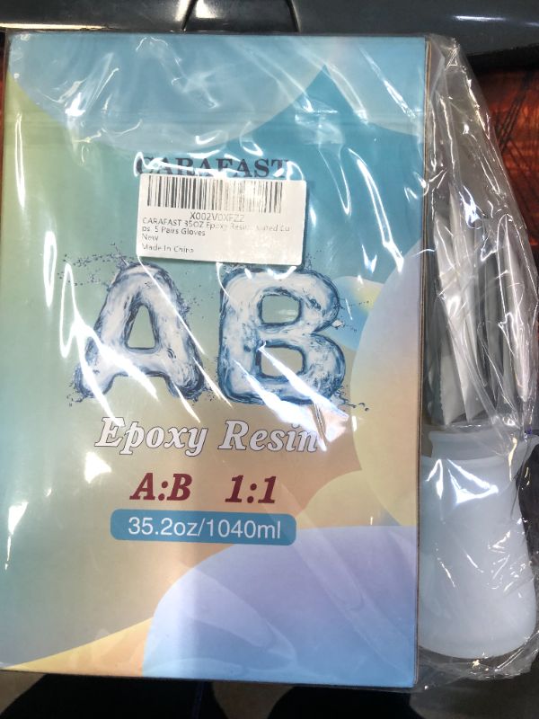 Photo 2 of 35OZ Epoxy Resin Crystal Clear Resin Kit for Art, Crafts, Tumblers, Casting and Jewelry Making, Fast Curing, 2 Part Crystal Clear Casting Resin
