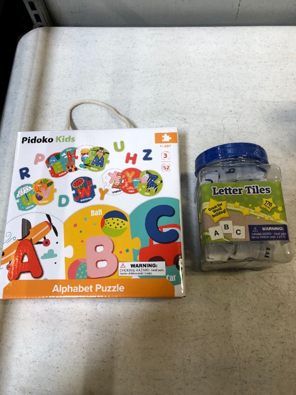 Photo 1 of ALPHABET PUZZLE AND LETTER TILES