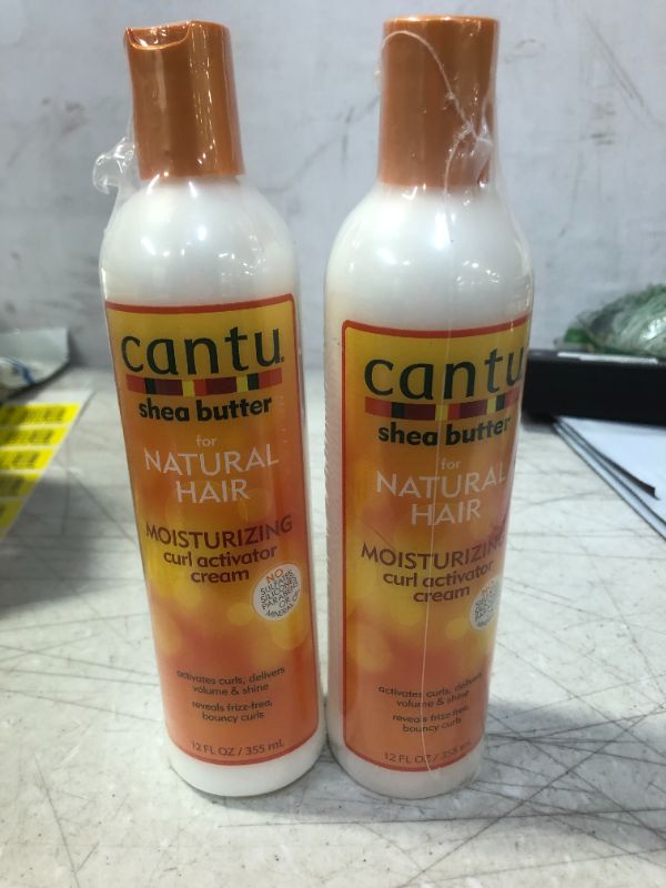 Photo 2 of 2 PACK Cantu Shea Butter for Natural Hair Moisturizing Curl Activator Cream, 12 Fl Oz