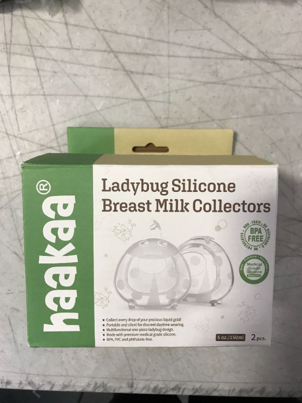 Photo 2 of haakaa Ladybug Breast Milk Collector - Soft Breast Shells | Wearable Nursing Cups | Breastmilk Saver| Letdown Catcher for Pumping,Breastfeeding Moms,Protect Sore Nipples(Silicone 2.5 oz/75 ml,2PK)