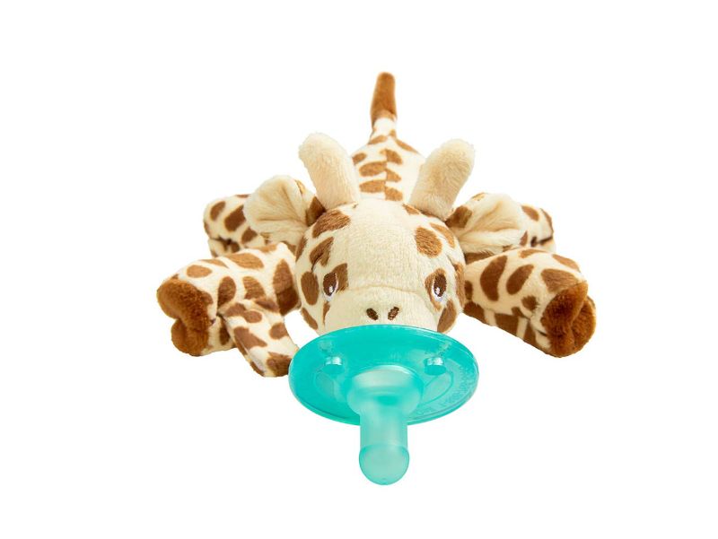 Photo 1 of Soothie Snuggle Pacifier Holder with Detachable Pacifier, 0m+, Giraffe, SCF347/01