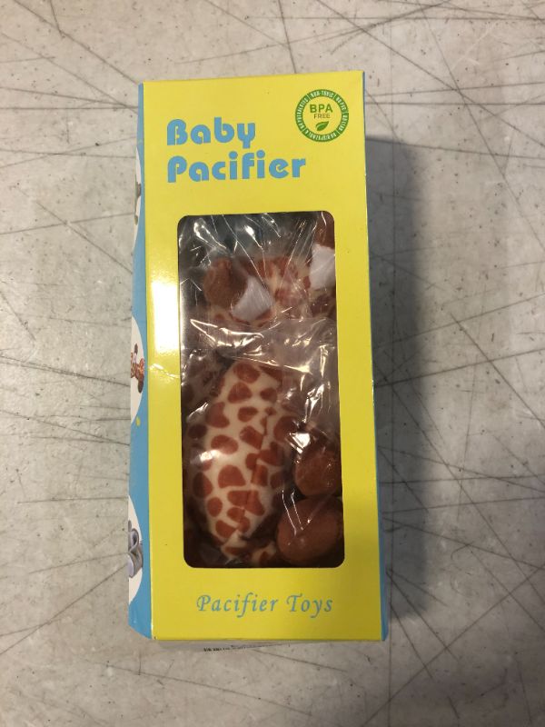 Photo 2 of Soothie Snuggle Pacifier Holder with Detachable Pacifier, 0m+, Giraffe, SCF347/01