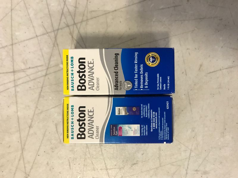 Photo 2 of 2 PACK Bausch and Lomb Boston Advance Cleaner, 1 Ounce 
EXP 09/2022