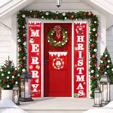 Photo 1 of besteek merry christmas banner for home 2 pack