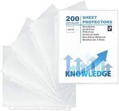 Photo 1 of BINDITEK 200 PACK SHEET PROTECTORS HOLDS 8.5 x 11"