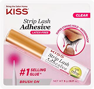 Photo 1 of KISS Strip Eyelash Adhesive, Clear 0.176 Oz KPLGL01
0.17 Ounce (Pack of 5)