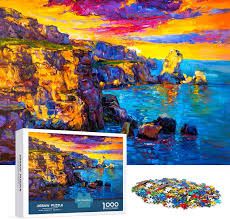Photo 1 of MOSRO THE SEA AT SUNSET JIGSAW PUZZLE 1000 PCS