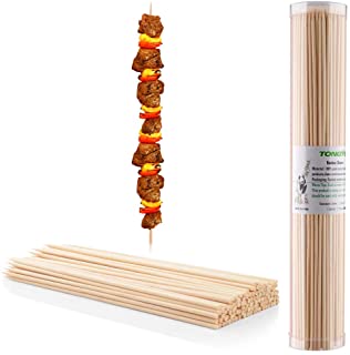 Photo 1 of  Premium Natural BBQ Bamboo Skewers for Shish Kabob, Grill, Appetizer, Fruit, Corn, Chocolate Fountain, Cocktail and More Food, More Size Choices 4"/6"/8"/10"/12"(200 PCS)