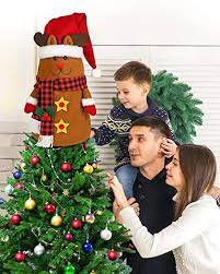 Photo 1 of D-FANTIX REINDEER TREE TOPPER 33.4 INCH LARGE CHRISTMAS TREE TOPPER