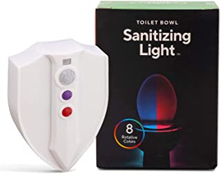 Photo 1 of Clear Rear Knight Light Sanitizing Toilet Light with UV-C to Freshen and Deodorize, 8 Color Changing Light, Advanced Motion Detection, Water-Resistant, Easy Installation, Suitable for All Toilet Types